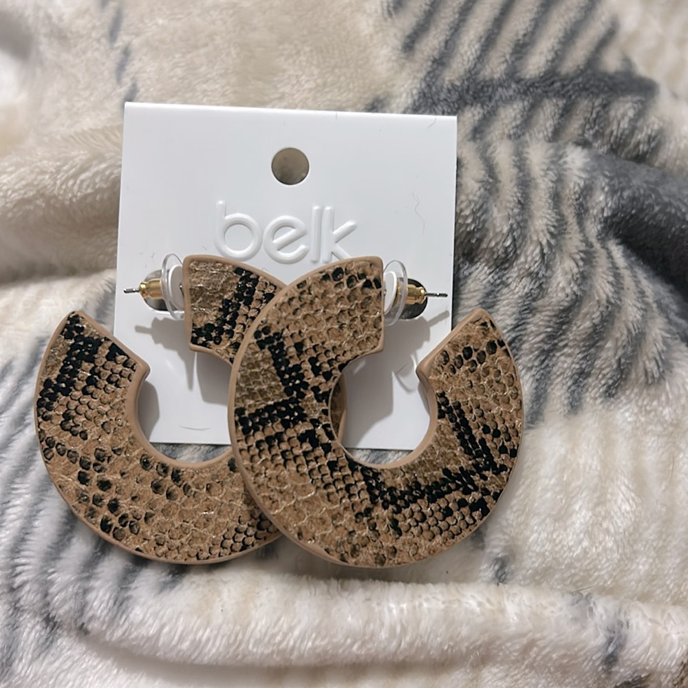 Snakeskin earrings